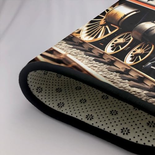 Tapis de zone train à vapeur impression haute définition pour salon - 6