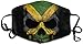 Produktbild air kong Mundmasken, Anti-Staub-Gesichtsmaske Glatte und hautfreundliche Masken, atmungsaktive Atemschutzmaske Jamaica Skull Flag Black