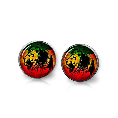 Reggae-Lion-Earrings-Rasta-Stud-Earrings-Rasta-Lion-EarringsRasta-Jewelry