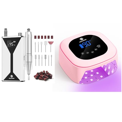 Professional Electric Nail Drill with Cordless UV LED Nail Lamp