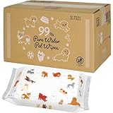 レッ ク 純水99％ ペット用 ウェットシート 80枚×12個 960枚 日本製 無香料 ノンアルコール ペット用お手入れシート