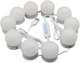 Kit 10 Luminárias Led para Penteadeira Espelho Camarim Multimóveis Mp3426 Branco