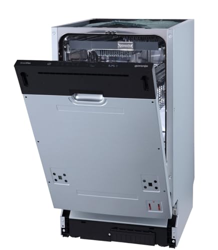 Gorenje GV583C10 Vollintegrierbarer Geschirrspüler, 45cm, 10 Maßgedecker, TotalDry automatische Türöffnung, ExtraHygiene, vollständiger Überlaufschutz, Spültemperatur bis 65°C