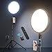 Weilisi Large Ring Light with Stand, 72“ Tripod with Ring Light, 6500K Full-Screen Ringlight Tripod for iPhone with Phone Holder, Selfie Light for Makeup, Barber, Video Recording, Photography
