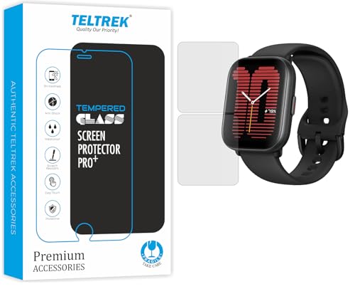 Image of Screen Protector Compatible With Amazfit Active Smartwatch, Full Hydrogel TPU Screen Guard not a Tempered Glass (Pack of 2)