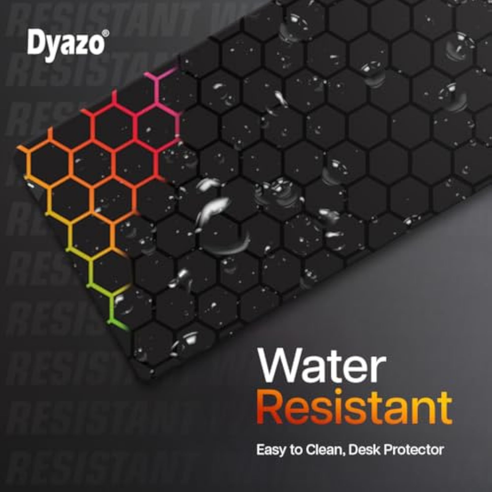 Hexagonal Pattern Desk Mat for Gaming & Office