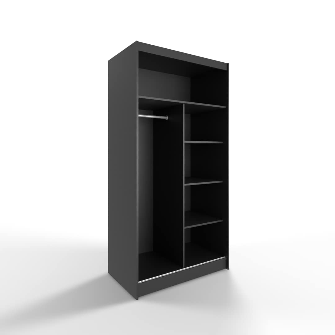 MOEBLO Schebetürenschrank Lumora (mt Spegel – Klederschrank mt