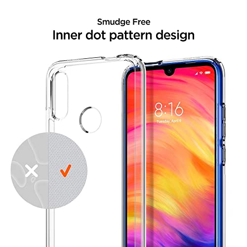 Image of NISHTECH for Xiaomi Mi Redmi Note 7 / Redmi Note 7s / Redmi Note 7 Pro - Premium Transparent Crystal Clear Soft & Slim Back case Cover [Transparent]