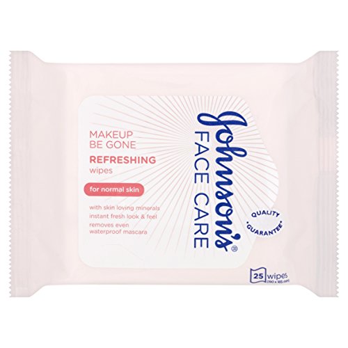 Image of Johnson's Face Care Makeup Be Gone Refreshing Wipes, Pack of 1 x 25