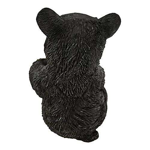 G&H Decor Bea001 - Black Bear And Bee Hive - Poly Resin Woodland Statue - Hand Finished With Intricate Detail - Suitable For Indoor Or Outdoor Use - Frost Resistant Bears Lawn Ornament Figurine #TOP2