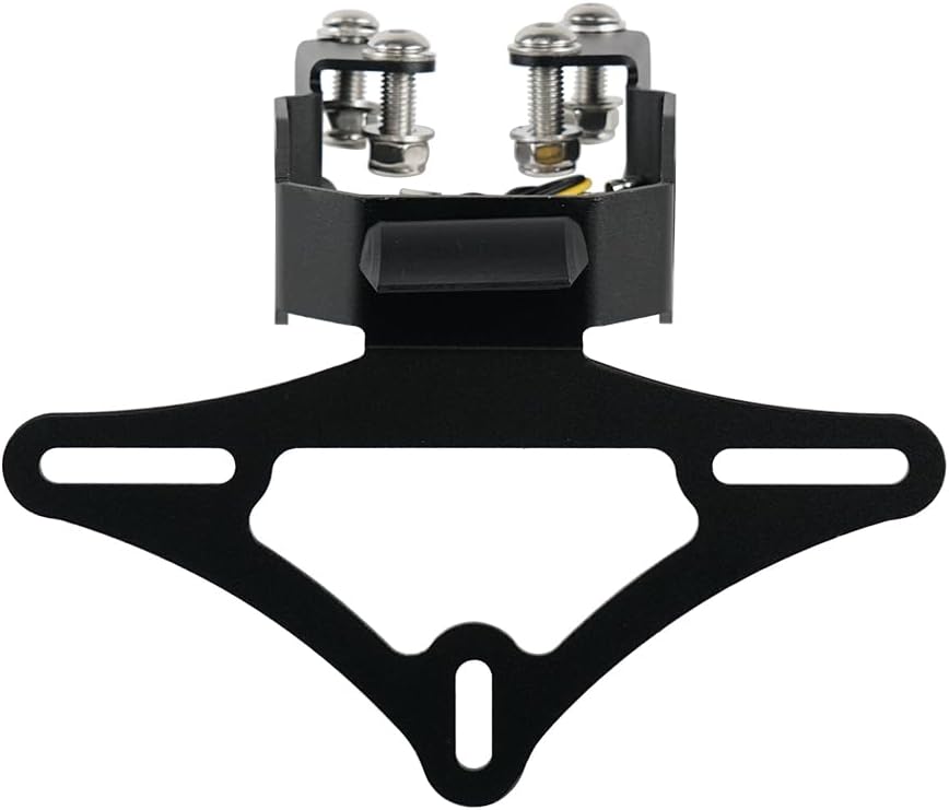 Xerial For Z400 Z250 NINJA 400 250 Tail Tidy Fender Rear Support License Plate Frame Rear Card 2018 2019 2020 2021 2022, Black