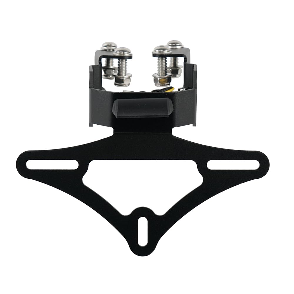 Kennzeichenhalter Motorrad Fit for Kawasaki Z400 Z250 Ninja 400 250 Schwanz Ordentlich Kotflügel Hinten Unterstützung Kennzeichen Rahmen Hinten Karte Motorrad Kennzeichenhalter(No Logo)