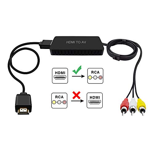 HDMI to AV Converter, HDMI to RCA Converter, HDMI to Older TV Adapter