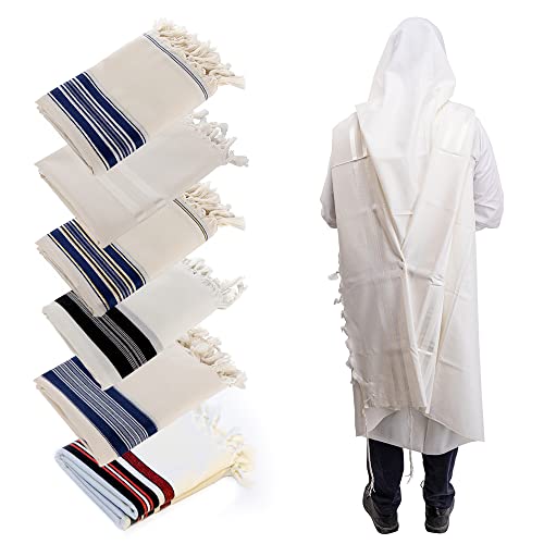 HOLY VOICE Tallit Prayer shawl for women and men – Traditional Kosher Jewish tallit from Israel – Made of Premium Wool