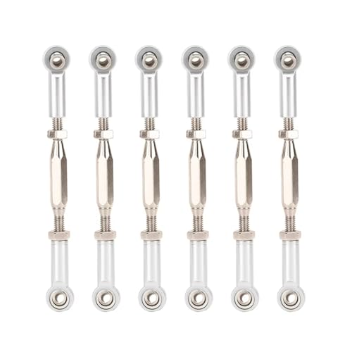 Rc Special Connecting Rod for Traxxas for HSP 6pcs 81mm Adjustable Aluminum Servo Links Tie Rod Set RC Car Tracked Vehicle Parts and Accessories Upgrade Replacement Use