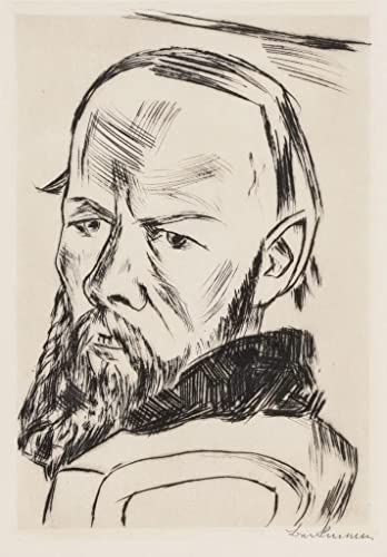 Impression d'affiches Dostoïevski II Max Beckmann portrait artistique sur toile