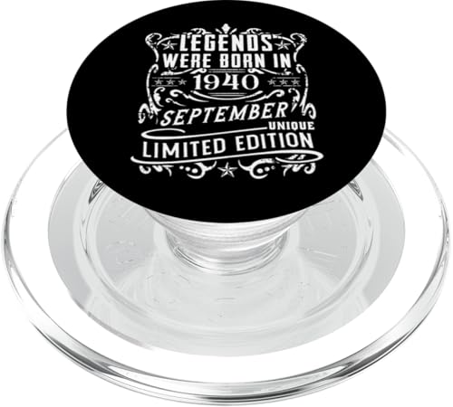 Cumpleaños Septiembre 1940 Edición Limitada Regalo Vintage PopSockets PopGrip para MagSafe