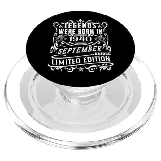 Cumpleaños Septiembre 1940 Edición Limitada Regalo Vintage PopSockets PopGrip para MagSafe