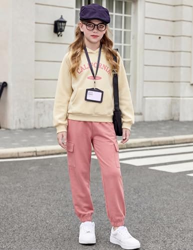 Image of Arshiner 2 Pieces Girls Outfits Fall Sweatsuits Sweatshirts and Sweatpants