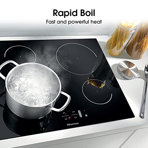 image for Hisense I6421C Built-in 60cm Induction Hob Glass Panel, Child Lock, To