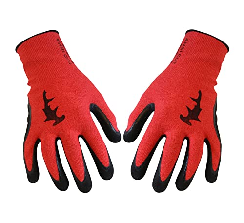 Hammerhead Spearguns Dentex Gloves - Latex Grip - Cut Resistant (Lv5) and Puncture Resistant (Lv3) - Medium