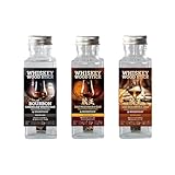 熟成キット mini 3種セット ウイスキーウッドスティック ミズナラ 蔵王産 ホワイトオーク バーボン ボトル付き ガラス瓶 100ml ギフト いつものお酒を入れるだけ image