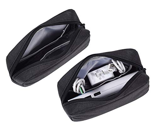 Dealcase SMALL + BIG[BLACK X 2] Canvas Waterproof Universal Electronic Accessories Organizer thumb #3