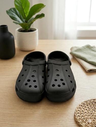 Image of Mens Classic Casual Clogs, Ultra-Lightweight, Water-Friendly, Anti-Slip Grip, Comfort Everyday Footwear