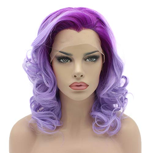 Lushy Hair Lace Front Synthetic 16inch Two Ombre Wigs