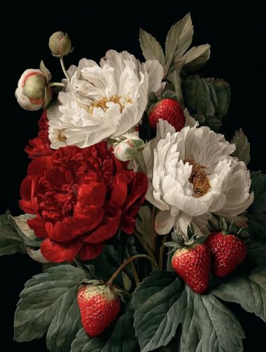 Cuadros decoracion dormitorios pintura por numeros de flores para relajarse en casa 70x90