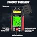 KAIWEETS Non Contact RPM Tachometer with Reflection Tape, 10-99999 RPM High Accuracy Laser Digital Tachometer with Large LCD, RPM Meter with Backlight, Data Hold, and Max/Min/AVG Function