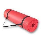 szk sports Slip and Moisture Resistance Yoga Exercise Floor Mat - Red