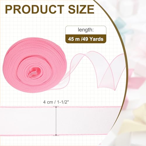 Ruban organza irisé rose clair, solution pour réussir vos décors de table