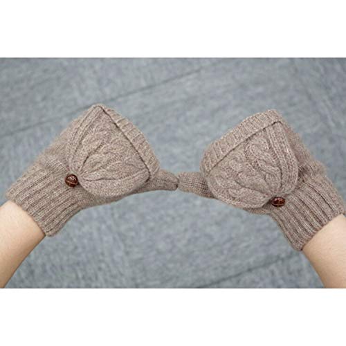 Luvas Sem Dedos Mulheres Luvas Flip Luvas De Inverno Para Luvas Sem Dedos Com Capa Luvas Mais Quente