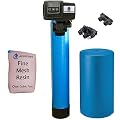 Fleck IRONPRO2 Pro 2 Combination Water Softener Iron Filter 5600SXT Digital metered Valve for Whole House (32,000 Grains, Blue)