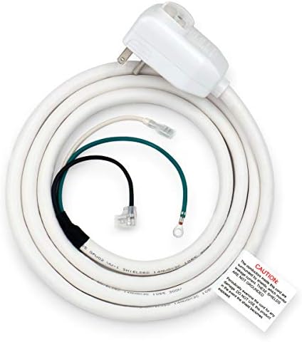 Baomain 7.5FT Leakage Current Detection Interrupter Replacement LCDI Power Cord Plug for Air Conditioner 120 VAC 10 Amp 1200W 60Hz UL listed White (1 Pack)
