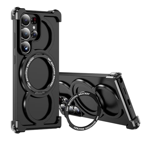 Évitez les chutes du Galaxy S24 Ultra grâce à cette coque noire anti-glisse avec anneau