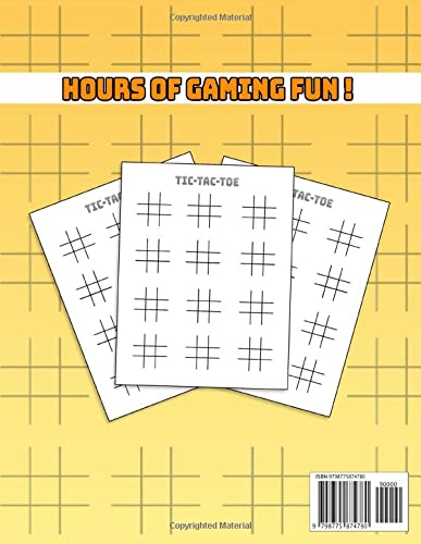 Tic-Tac-Toe Game Book 1200 Blank Grids: Travel Games, Noughts and Crosses Blank Tic Tac Toe Games (For Kids and Adults) Fun Activities for Kids, Smart Gifts for Family image 3