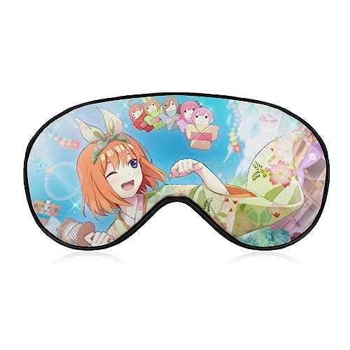 五等分の花嫁 中野四葉 アイマスク キャラクター アニメ アイマスク 睡眠用 かわいい 睡眠改善 遮光 柔らかい 眼精疲労 目元疲労回復 安眠マスク 圧迫感なし 子供 男女兼用 ギフト