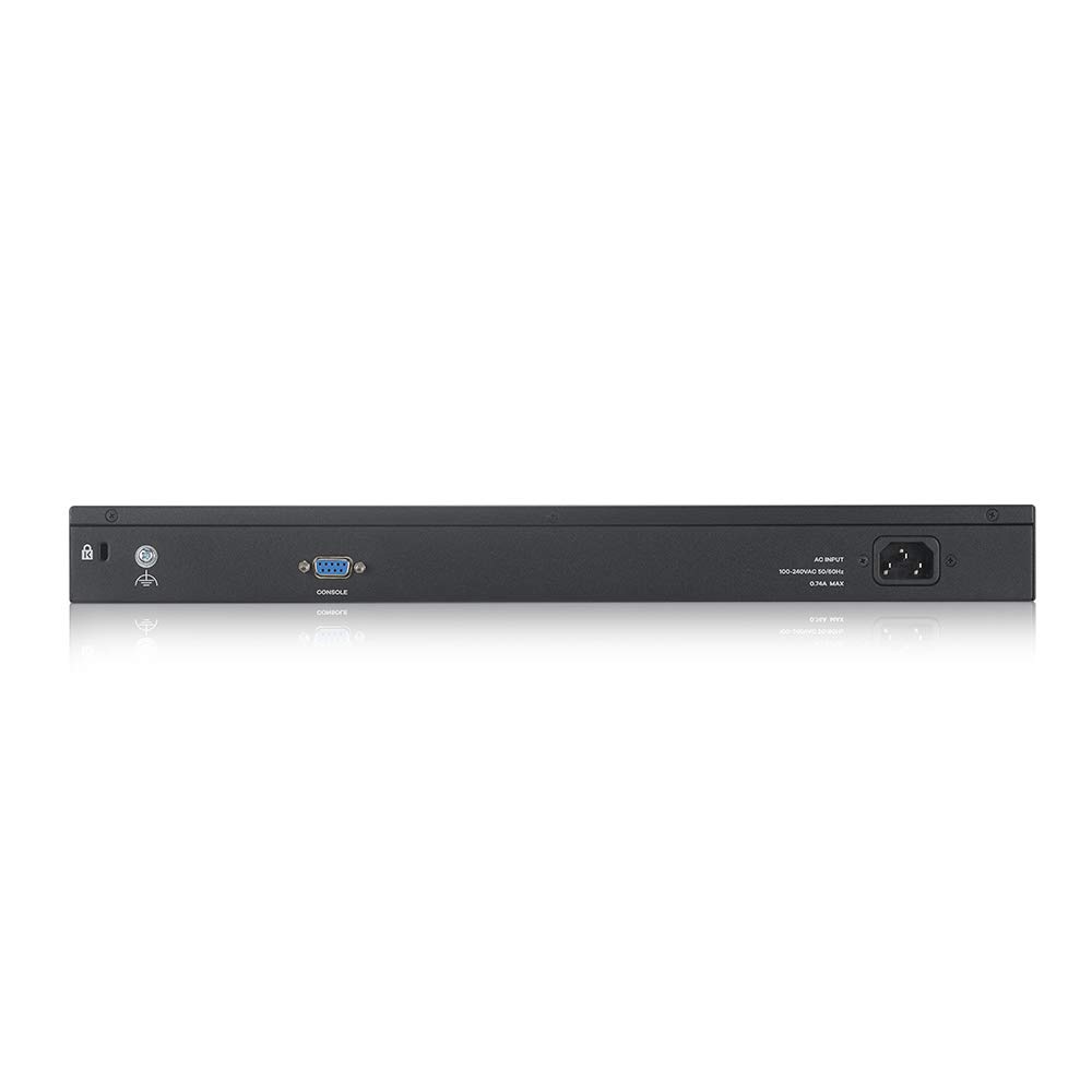 Zyxel Netzwerk Switch 48 Port | L2+ Managed GbE | GS2220-50 | 44x GbE + 4x Gigabit RJ-45/SFP Combo PoE + 2x SFP Ports, Lüfterlos, NebulaFlex, L2 Multicast, IGMP Snooping, MVR, VLAN