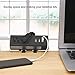 Desk Clamp Power Strip, Desktop Power Outlet Clamp Mount with 3 USB Ports, 2 AC Outlets, Mountable Desk Outlet Removable Power Plugs with 6.56ft Power Cord (2AC3USB-Black)