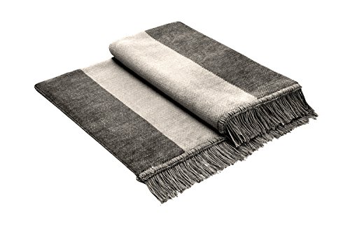Bocasa Biederlack Salt and Pepper-Decke aus Baumwolle, Salt und Pepper Beige, 100x200 cm