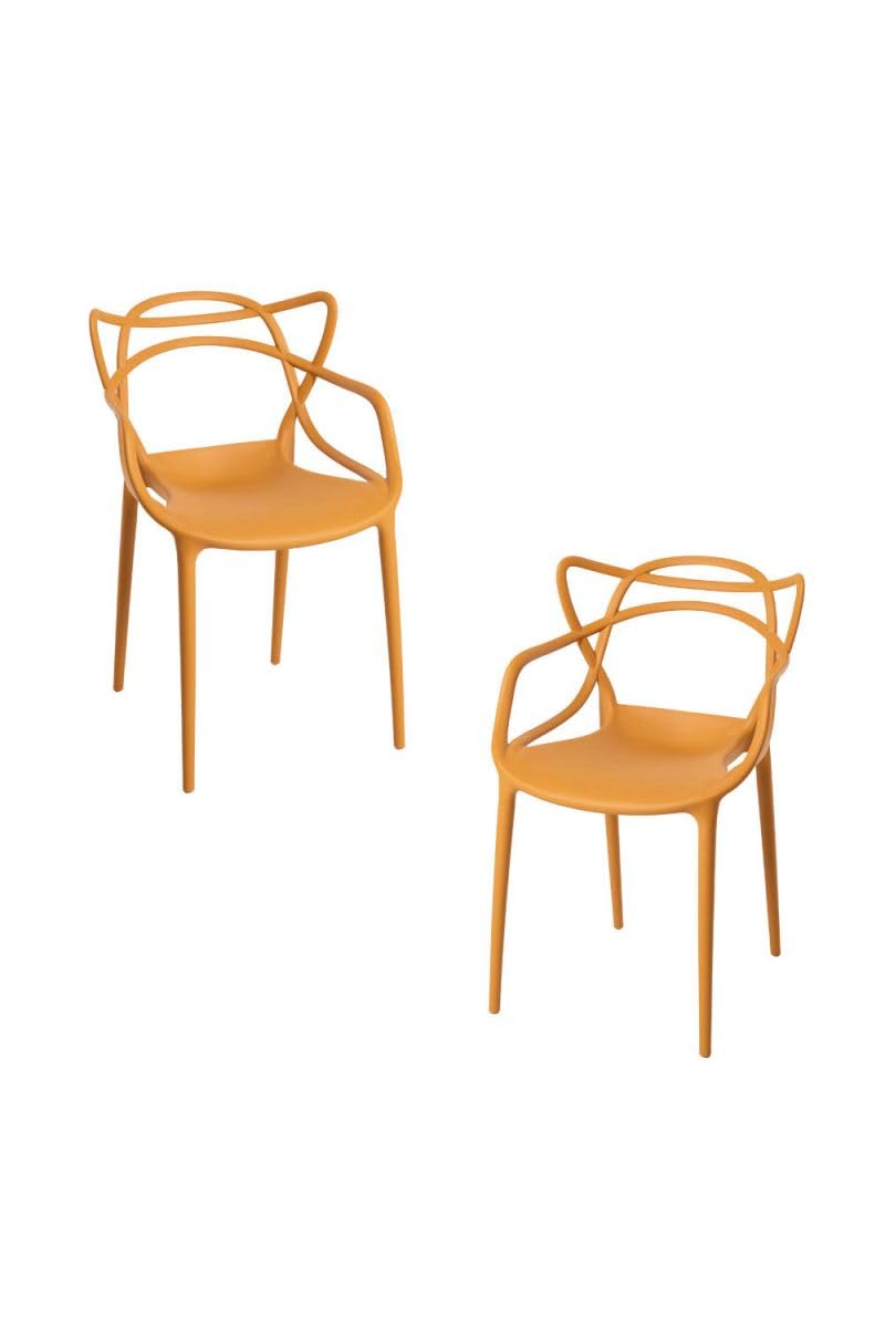 Regalos Miguel - Packs Sillas Jardín - Pack 2 Sillas Korme - Mostaza