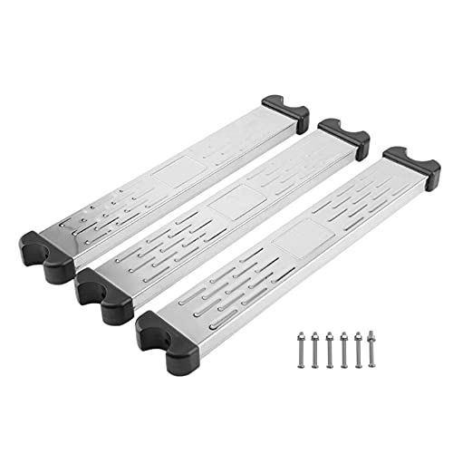 Brawdress Inground Pooltreppe, Edelstahl Schwimmbad Pedal Ersatz Leiter Sprossen Stufen Anti-Rutsch Zubehör Cover