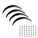 DREAMIZER 4Pcs Universal Flexible Car SUV Widebody Kit 35mm Off-road Fender Flare Durable PU Wheel Arch Protector