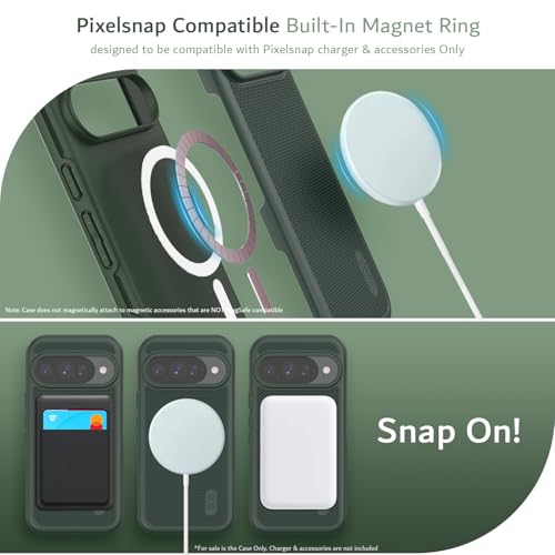 Image of TUDIA MergeGrip Magsafe Compatible for Pixel 10 & 10 Pro Case - Pine Green