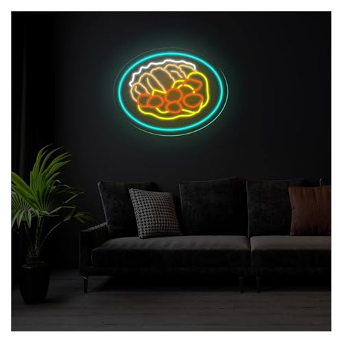 Néon enseignes lumineuses au curry pour attirer les clients de nuit