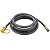 BISupply Natural Gas Grill Hose, 12ft - Flexible Gas Line Quick Connect Gas Hose 3/8in Female Flare to 1/2in Male Flare