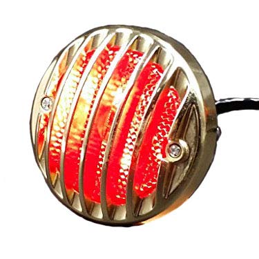 Universale LED Fanale Posteriore Old School 2 Nero Retro Bobber Luce Di - Foto 11