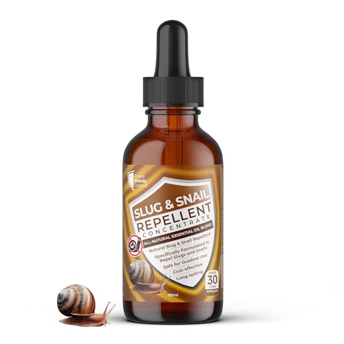 Slug & Snail Repellent Concentrate – 50ml Makes 30L, Eco-Friendly, Natural Essential Oil Formula,...
